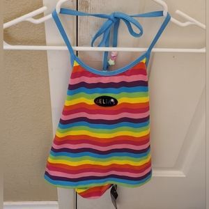 Delia's Rainbow Halter Top